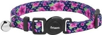 Frisco Midnight Floral Cat Collar, 8-12 Inches, 3/8-in wide