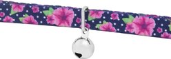 Frisco Midnight Floral Cat Collar, 8 to 12-in neck, 3/8-in wide slide 2 of 5