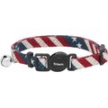 Frisco American Flag Cat Collar, 8 to 12-in neck, 3/8-in wide