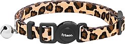 Frisco Leopard Print Cat Collar, 8 to 12-in neck, 3/8-in wide