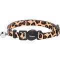 Frisco Leopard Print Cat Collar, 8 to 12-in neck, 3/8-in wide