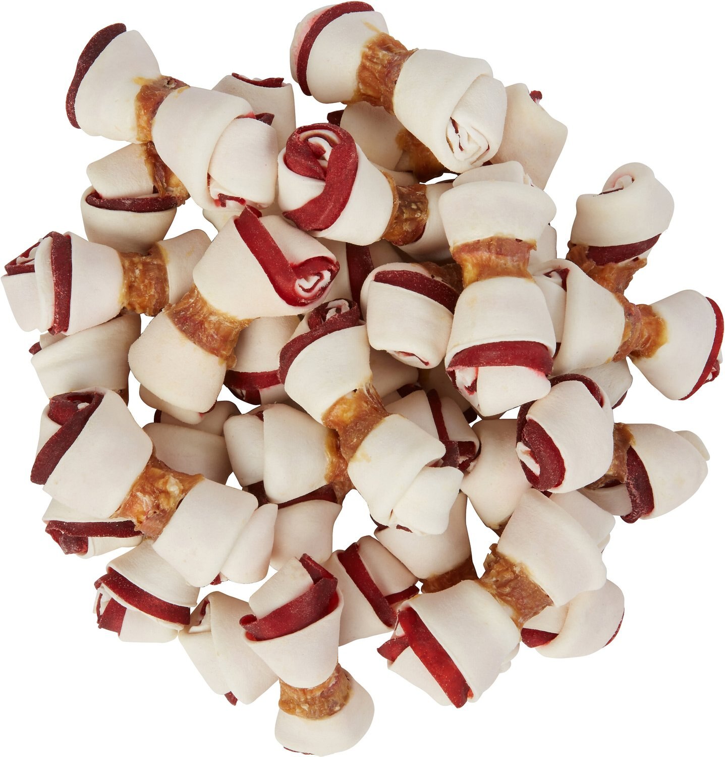 Bones & Chews Triple Flavor Mini Bone Rawhide Dog Treats