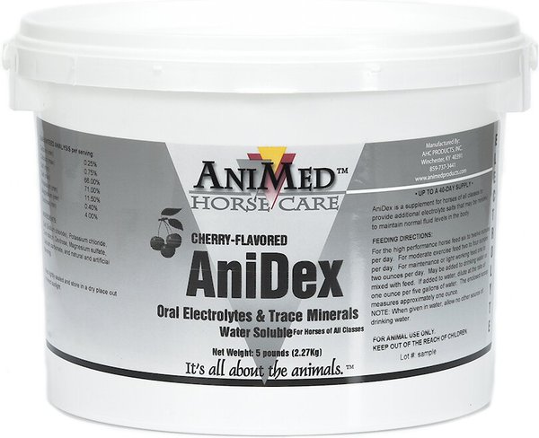 AniMed Anidex Cherry-Flavored Horse Supplement, 5-lb tub slide 1 of 1