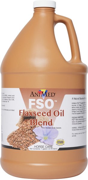 AniMed FSO Flaxseed Oil Blend Horse Supplement, 1-gal slide 1 of 1