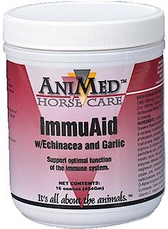 AniMed Immuaid with Echinacea & Garlic Horse Supplement, 16-oz jar slide 1 of 1