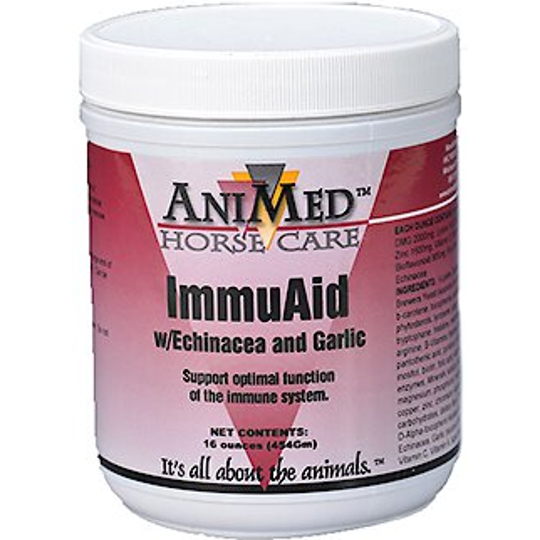 AniMed Immuaid with Echinacea & Garlic Horse Supplement, 16-oz jar