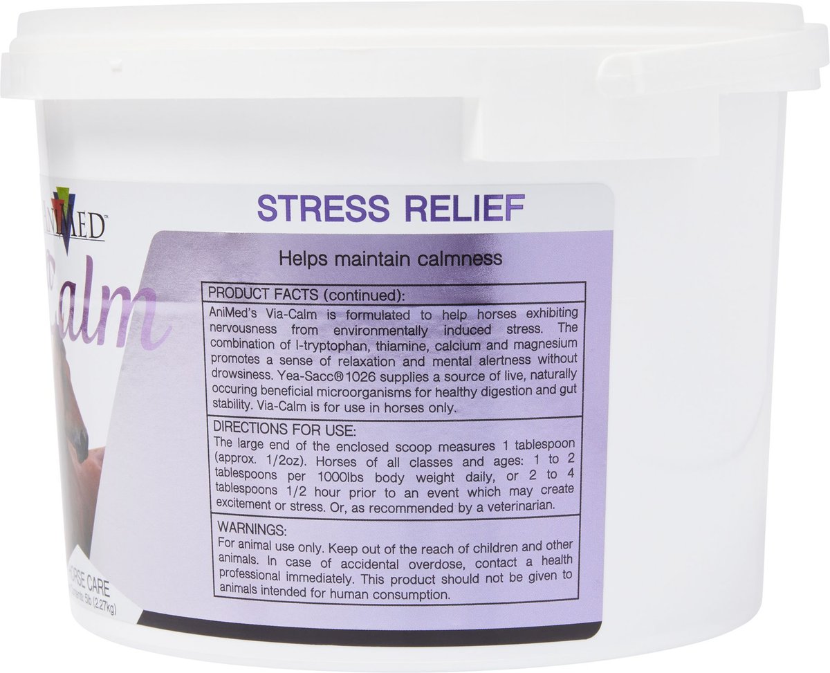 ANIMED Via Calm Horse Supplement, 5lb tub