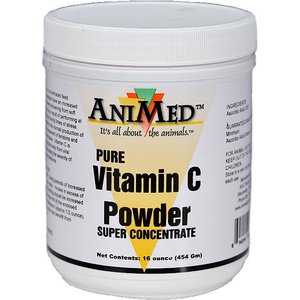 AniMed Vitamin C Powder Horse Supplement, 1-lb tub