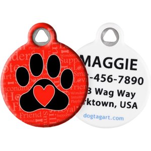 Dog Tag Art Dog Word Personalized Dog ID Tag, Small