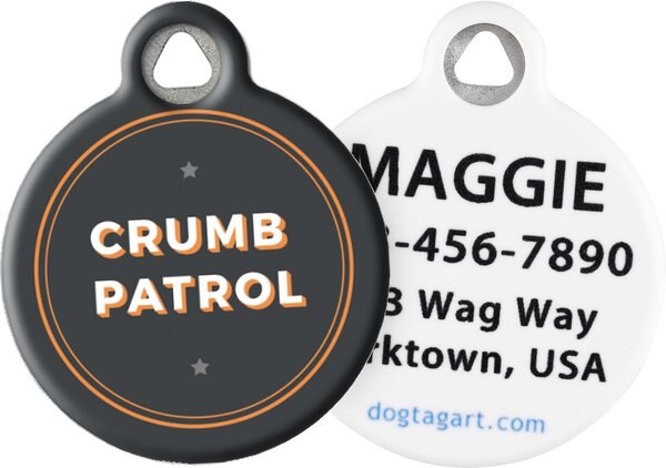 Dog Tag Art Crumb Patrol Personalized Dog & Cat ID Tag