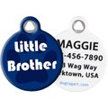 Dog Tag Art Little Brother Personalized Dog & Cat ID Tag, Small