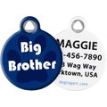 Dog Tag Art Big Brother Personalized Dog & Cat ID Tag, Large