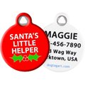 Dog Tag Art Santa's Little Helper Personalized Dog & Cat ID Tag, Small