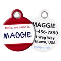 Dog Tag Art Hello. My Name Is Personalized Dog & Cat ID Tag, Large