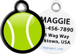 Dog Tag Art My Tennis Ball Personalized Dog & Cat ID Tag, Small