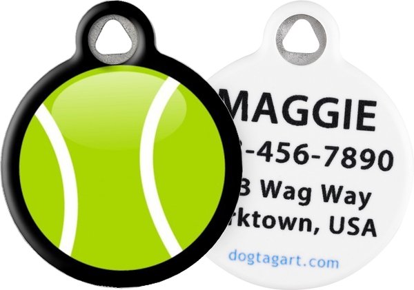 Dog Tag Art My Tennis Ball Personalized Dog & Cat ID Tag, Large slide 1 of 5