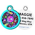 Dog Tag Art Swirly Paisley Personalized Dog & Cat ID Tag, Small