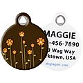 Dog Tag Art Retro Garden Personalized Dog & Cat ID Tag, Small