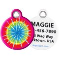 Dog Tag Art Tie Dye Personalized Dog & Cat ID Tag, Small