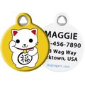 Dog Tag Art Maneki Neko Cat Personalized Dog & Cat ID Tag, Large