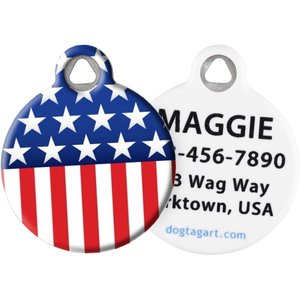 Dog Tag Art Stars & Stripes Personalized Dog & Cat ID Tag, Large