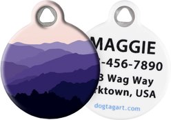 Dog Tag Art Mountain Landscape Personalized Dog & Cat ID Tag, Small