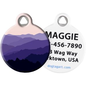 Dog Tag Art Mountain Landscape Personalized Dog & Cat ID Tag, Small