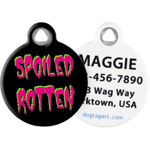 Dog Tag Art Spoiled Rotten Personalized Dog & Cat ID Tag, Small