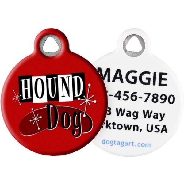 PAWFUREVER Diamond Personalized Dog ID Tag, Gold, Arizona