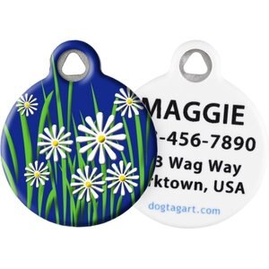 Dog Tag Art Daisy Personalized Dog & Cat ID Tag, Small