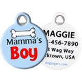 Dog Tag Art Mama's Boy Personalized Dog & Cat ID Tag, Small