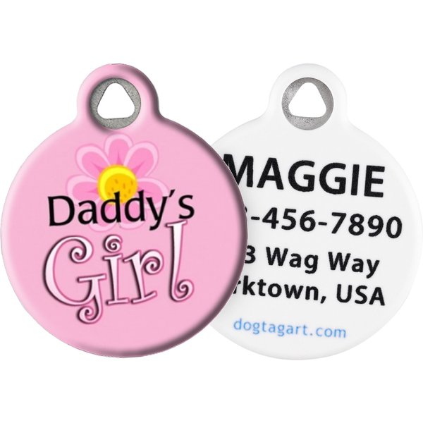 Daddy's girl 2025 dog tag