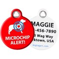 Dog Tag Art Microchip Alert Personalized Dog & Cat ID Tag, Small