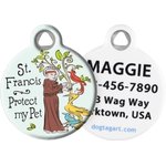 Dog Tag Art Lucky Dog Clover Personalized Dog ID Tag