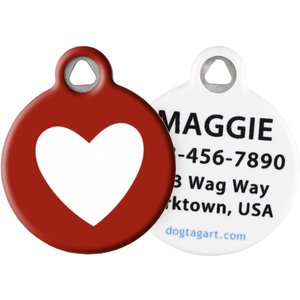 Dog Tag Art Unconditional Love Personalized Dog & Cat ID Tag, Large