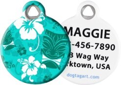 Dog Tag Art Tiki Personalized Dog & Cat ID Tag, Large