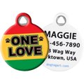 Dog Tag Art One Love Personalized Dog & Cat ID Tag, Large