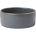 Frisco Modern Gold Rim Ceramic Bowl, Deep Sea Blue, Small: 1.5 cup