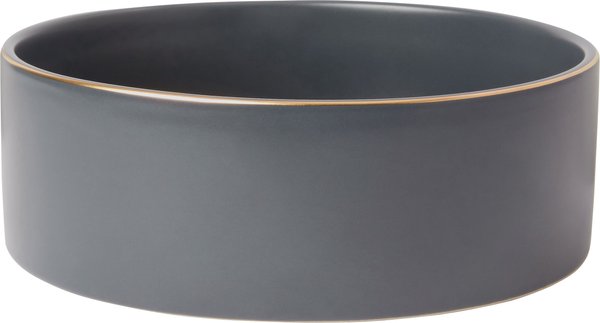 Frisco Modern Gold Rim Ceramic Bowl, Deep Sea Blue, Large: 8 cup slide 1 of 6
