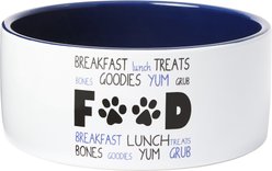 Frisco Food & Paw Non-skid Ceramic Dog Bowl, Medium: 4 cup