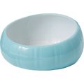 Frisco Slanted Ceramic Dog Bowl, Blue, Medium