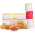 Bonne et Filou Luxury French Macarons Strawberry, Rose & Vanilla Variety Pack Dog Treats, 18 count