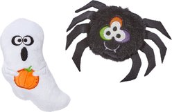 Frisco Halloween Spider & Ghost Plush Cat Toy with Catnip, 2 count