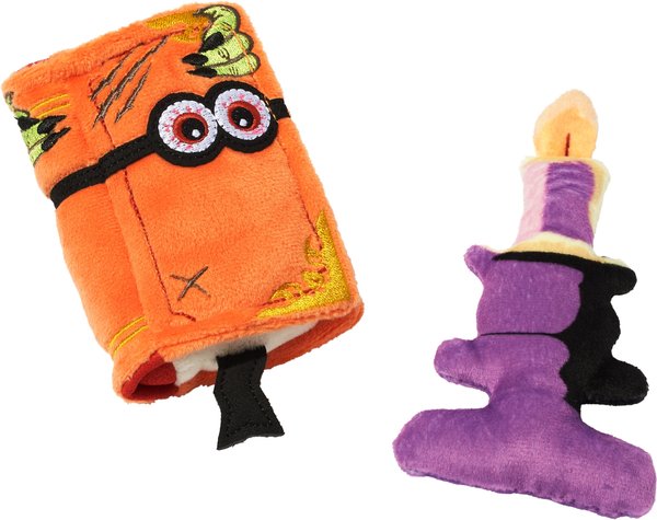 Frisco Halloween Monster Book & Candle Plush Cat Toy with Catnip, 2 count slide 1 of 4