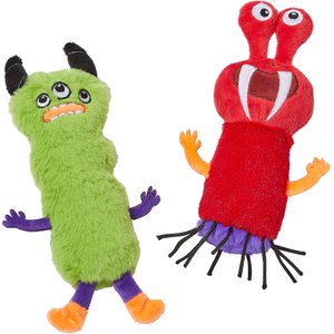 Frisco Halloween Friendly Monsters Plush Cat Toy with Catnip, 2 count