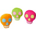 Frisco Halloween Colorful Skulls Plush Cat Toy with Catnip, 3 count