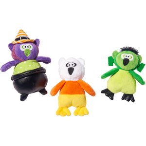 Frisco Halloween Owls Plush Cat Toy with Catnip, 3 count