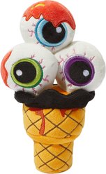 Frisco Halloween Eyeball Ice Cream Plush Squeaky Dog Toy, Medium