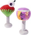 Frisco Halloween Cocktail Plush Squeaky Dog Toy, 2 count
