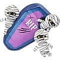 Frisco Halloween Mummy & Coffin Hide & Seek Puzzle Plush Squeaky Dog Toy, Medium